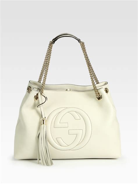 gucci handbags white color|Gucci shoulder bag black handbags.